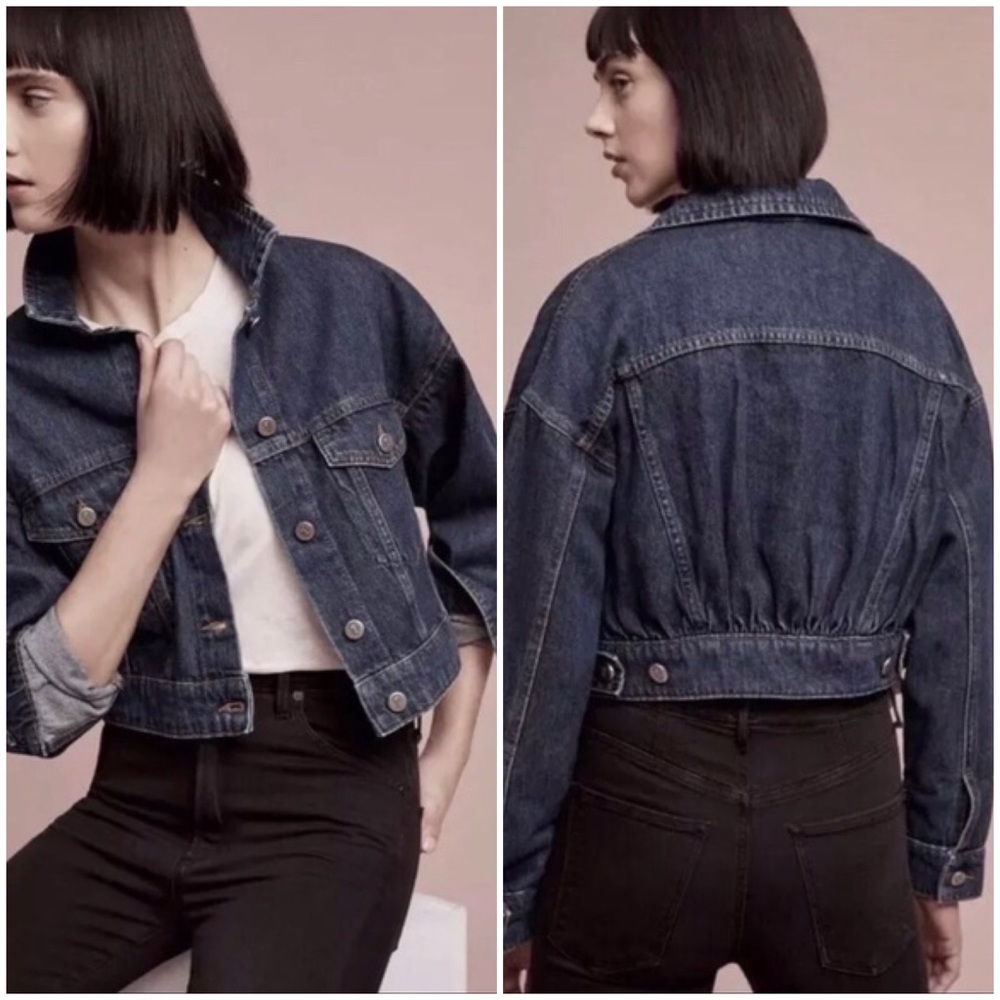 Pilcro and the Letterpres Cropped Jean Jacket